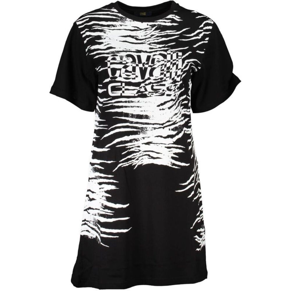 Cavalli Class Black Cotton Women Women's Dress
